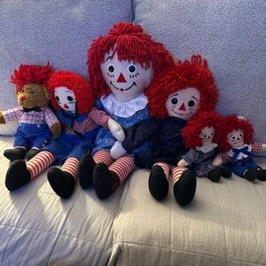 Raggedy Ann and Andy doll set